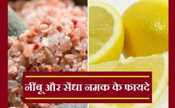 नींबू और सेंधा नमक के फायदे